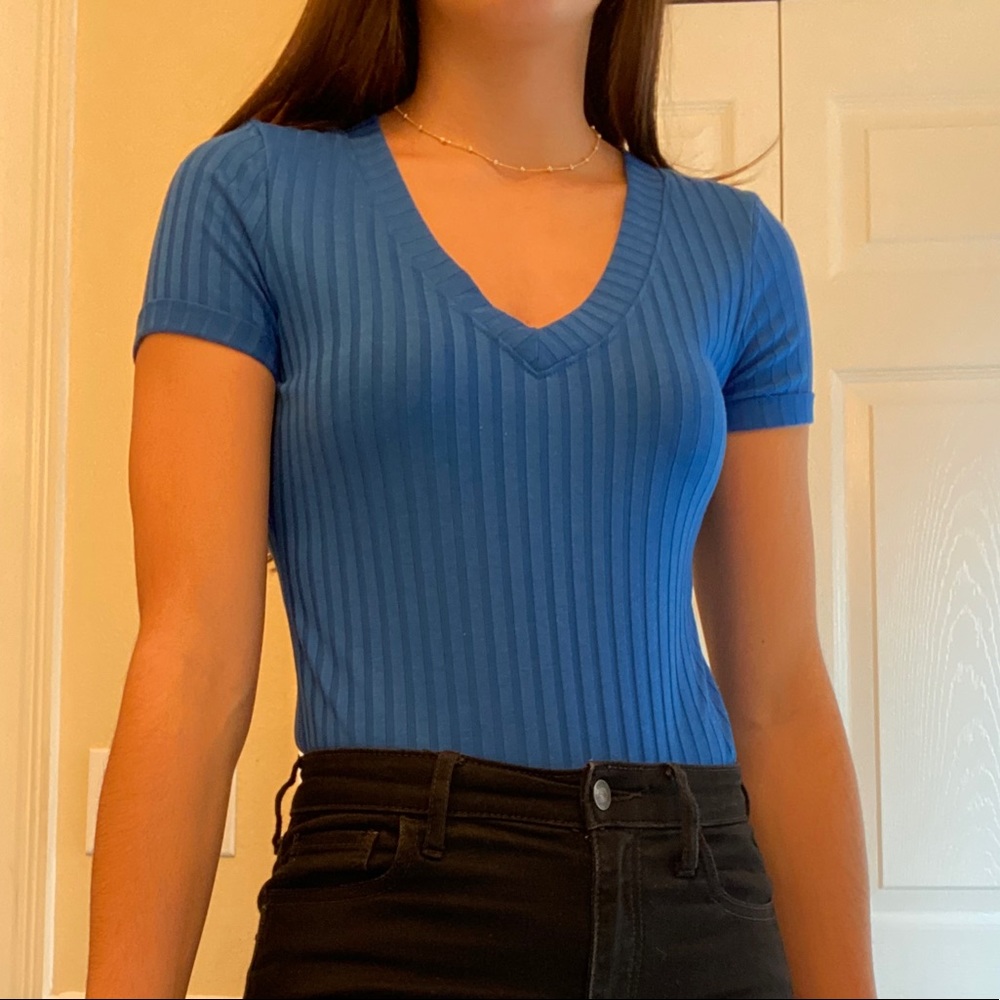 Blue bodysuit